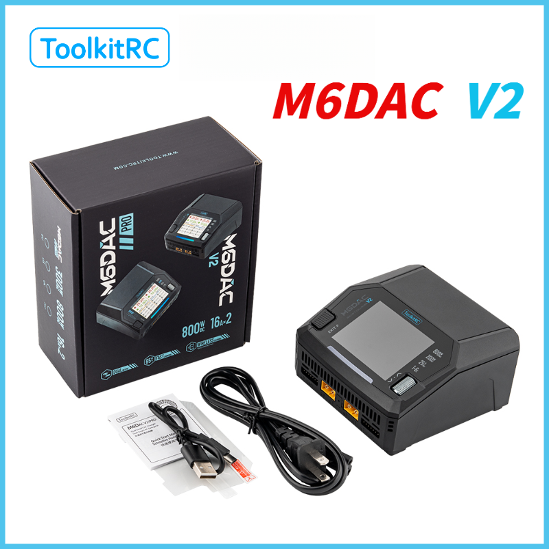 Drone Racing Charger - ToolkitRC M6DAC V2 RCカー 7.4v リポバッテリー充電器