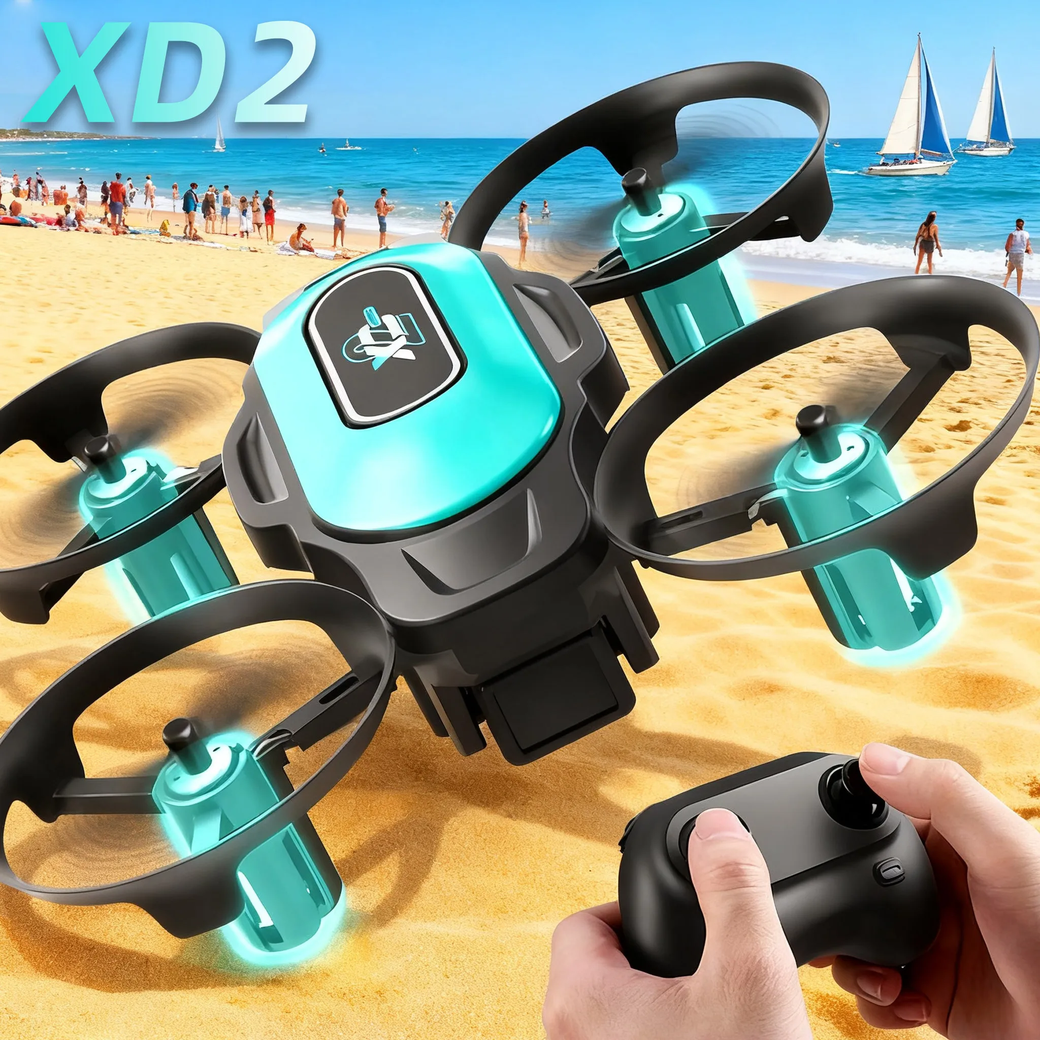 Drone Racing Camera - XD2 ミニドローン、360 ° スタントフリップ、LEDナイトライト、耐衝撃性ボディ、超携帯性、簡単操作、初心者向けの素晴らしいギフト