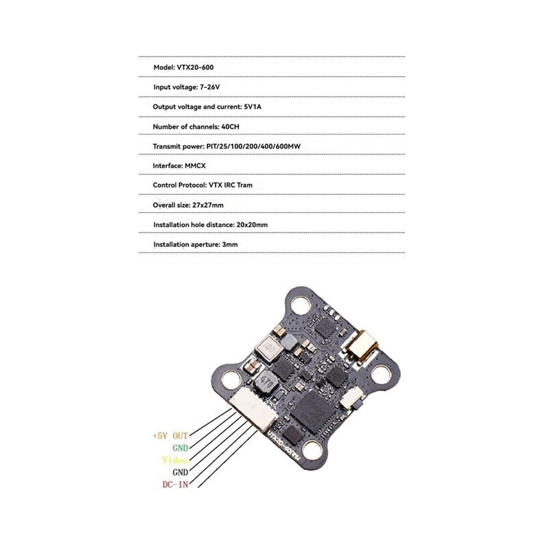 A97I-5.8G 40CH VTX FPV トランスミッタ - Drone Racing Transmitter のレビューと価格
