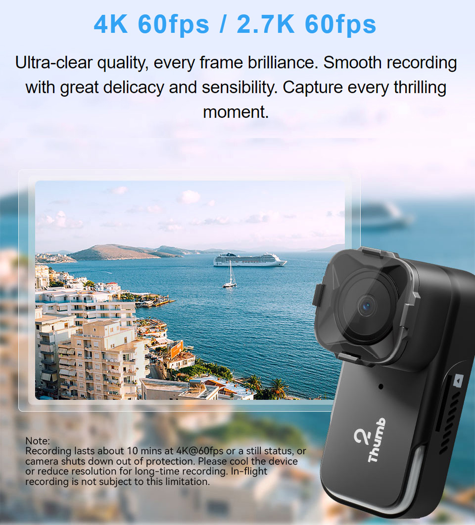 新バージョン RunCam Thumb 2 4K 2.7K  - Drone Racing Camera のレビューと価格