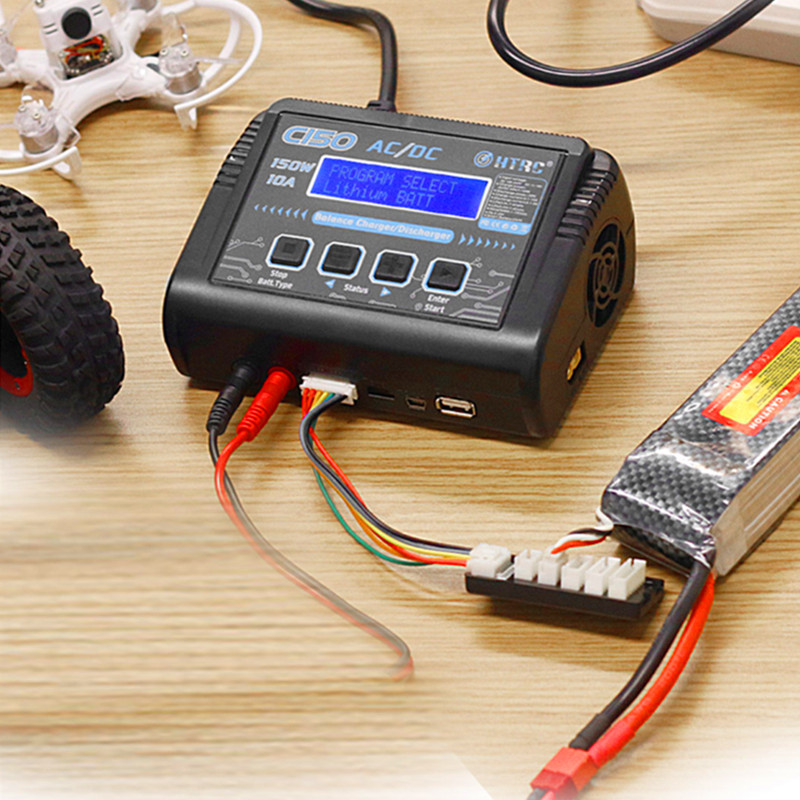 HTRC C150 150W 10A スマート充電器放電器  - Drone Racing Charger のレビューと価格