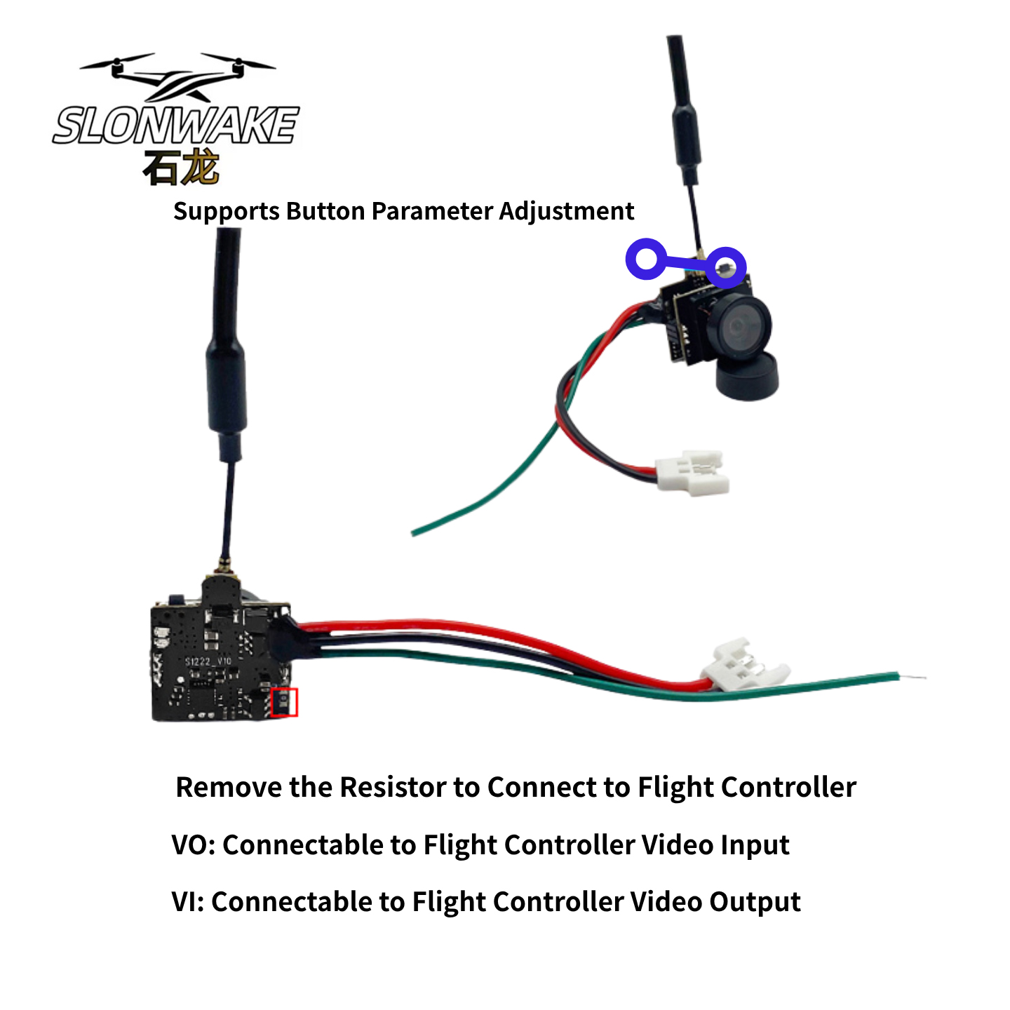 SLONWAKE 5.8G アナログビデオ伝送カメラ 200 - Drone Racing Transmitter のレビューと価格