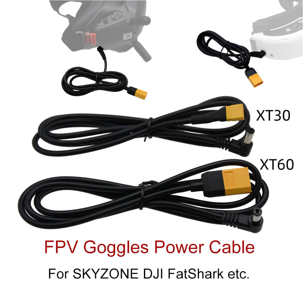 1.2 メートル FPV ゴーグル電源ケーブル XT60 ま - Drone Racing Gate のレビューと価格