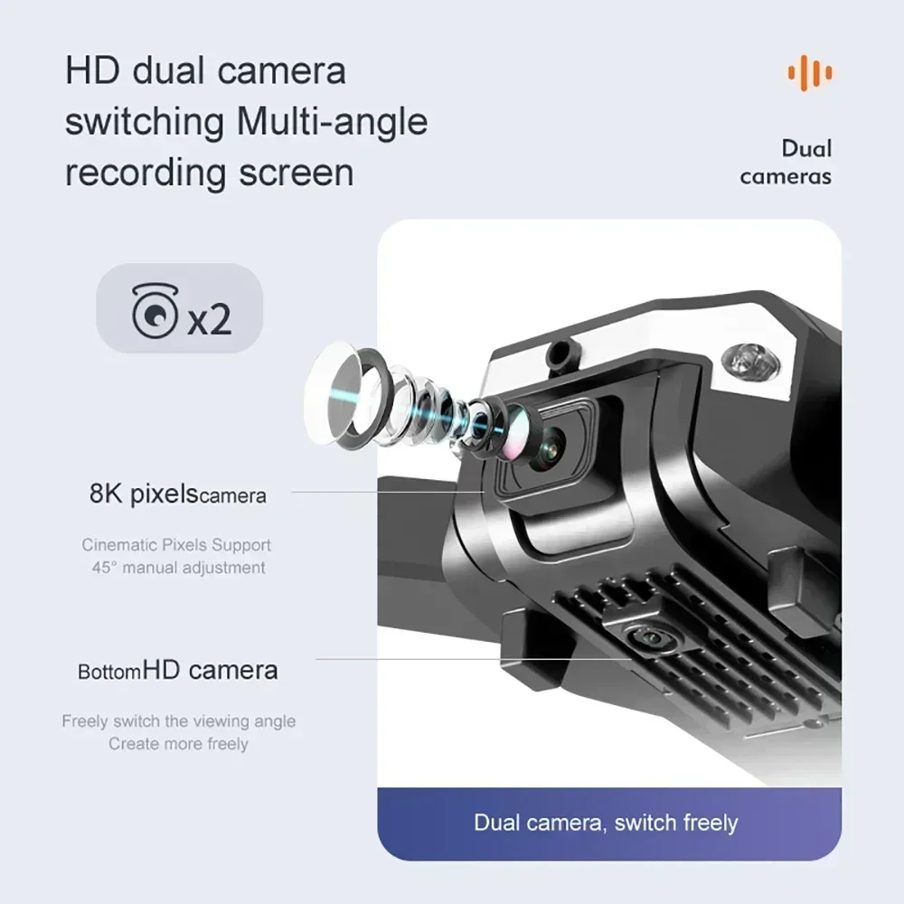 G6 proドローン、8Kデュアルカメラ、5G GPS、折り - Drone Racing Camera のレビューと価格