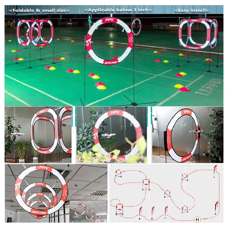 FPVレーシングゴールゲート飛行機ドローン、3インチ小型フー - Drone Racing Flag のレビューと価格