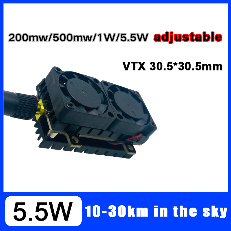 長距離 5.8GHz 5.5 ワットビデオトランスミッター  - Drone Racing Transmitter のレビューと価格
